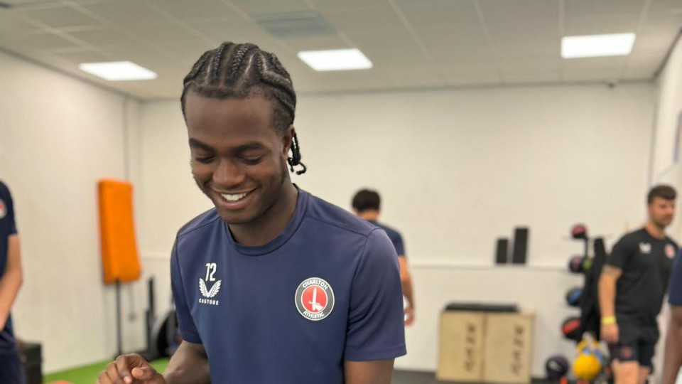 Charlton's U18s on their pre-season camp in Hertfordshire.