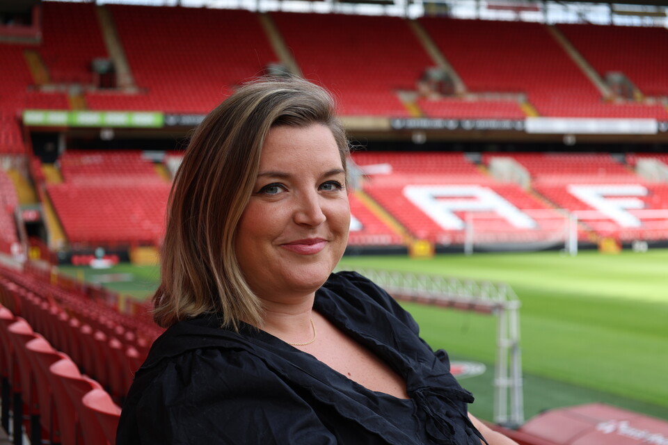 Alice Larkworthy pictured at The Valley