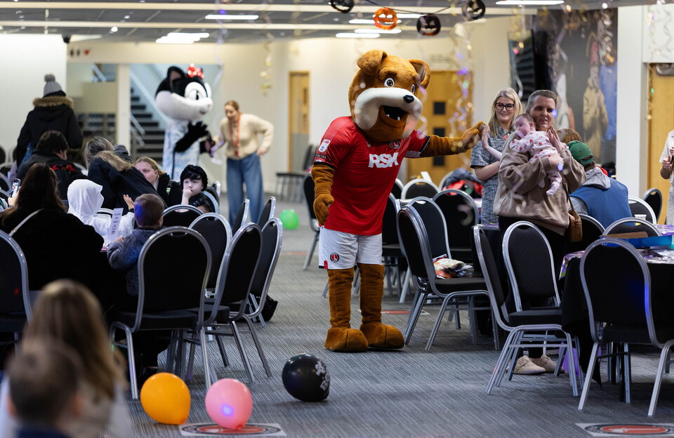 The furry mascots make their entrance