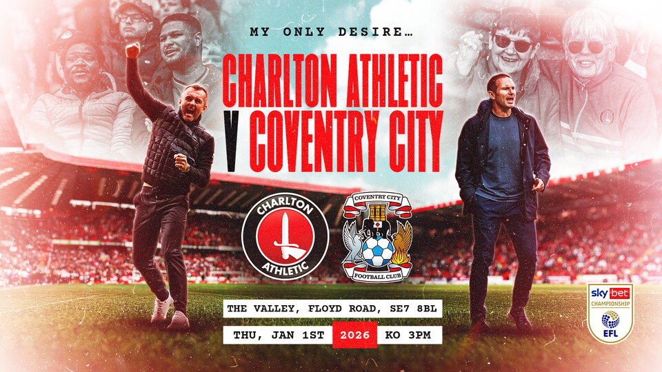 Graphgic promoting Charlton v Coventry