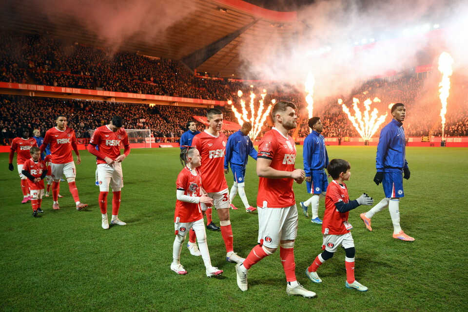 Charlton and Chelsea walk out
