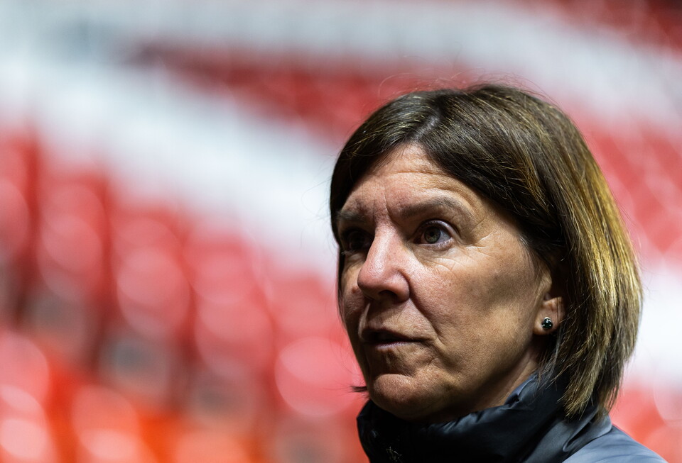 Karen Hills at the Portsmouth game