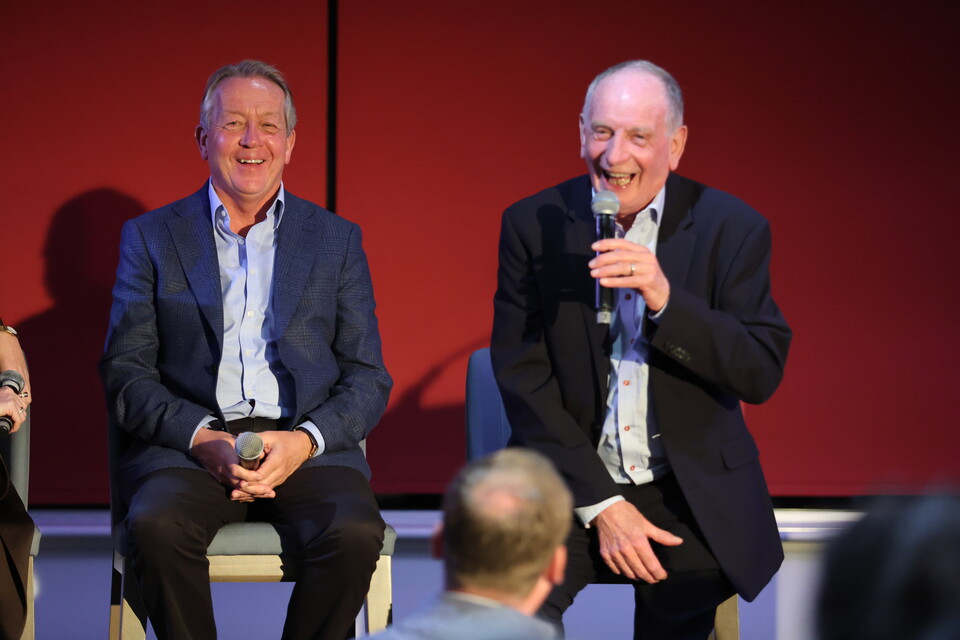 Alan Curbishley and Lennie Lawrence 