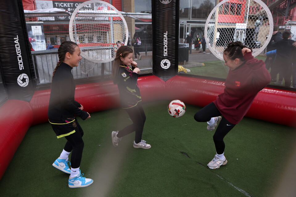 Fans in Fan Zone at Liverpool