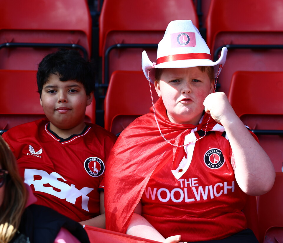 Fans in stands at Liverpool