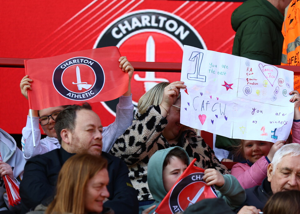 Fans in stands at Liverpool