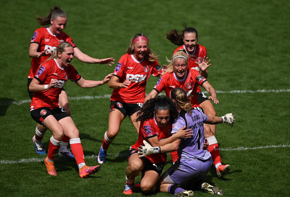 Celebrations after penalties win