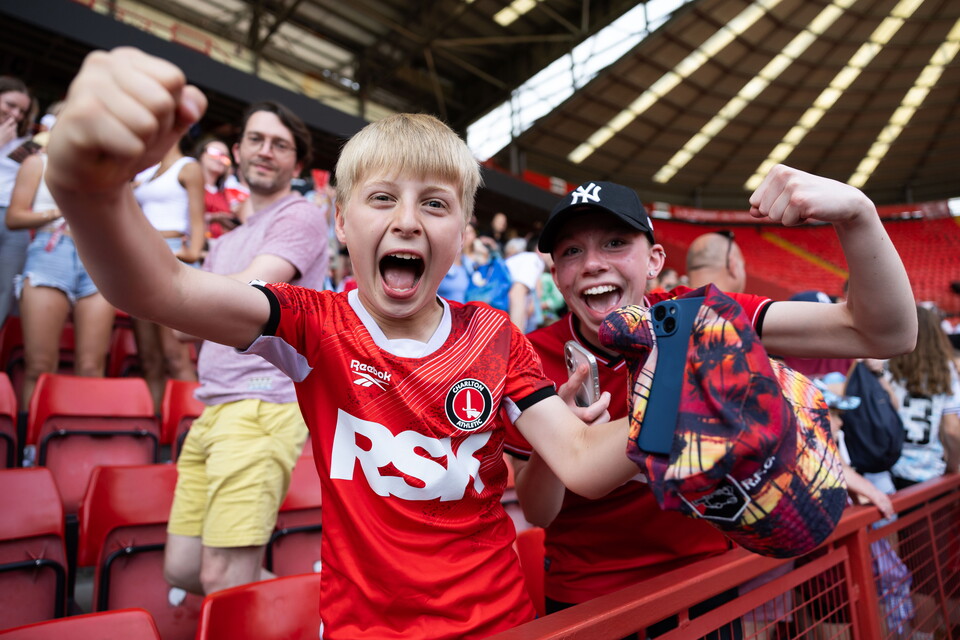 Fans celebrate win