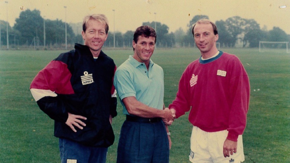 Alan Curbishley, CACT CEO Jason Morgan and Steve Gritt