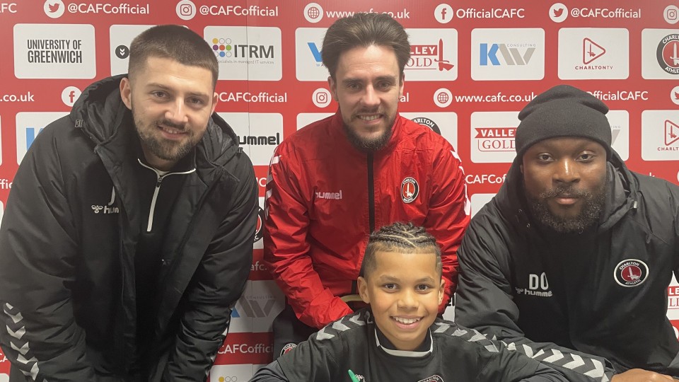 Group photo of Seyi with CACT and CAFC staff members