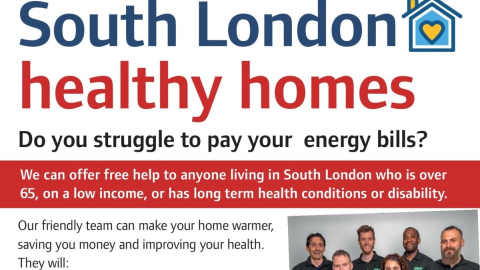 South London Healthy Homes flyer
