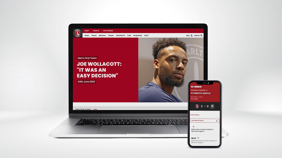 New club website graphic