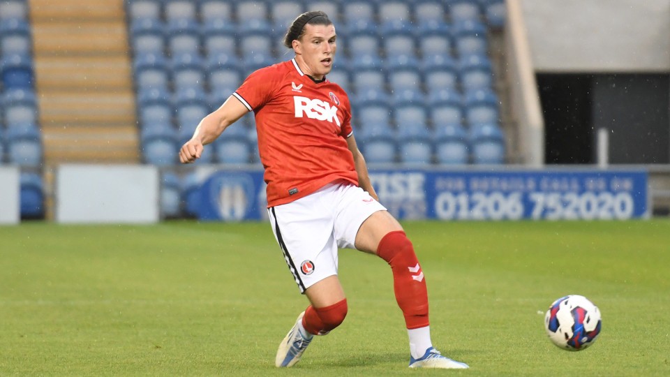Josh Davison in action for Charlton