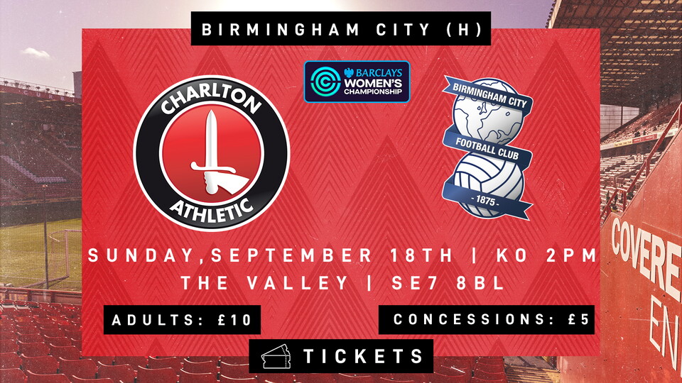 Charlton v Birmingham graphic