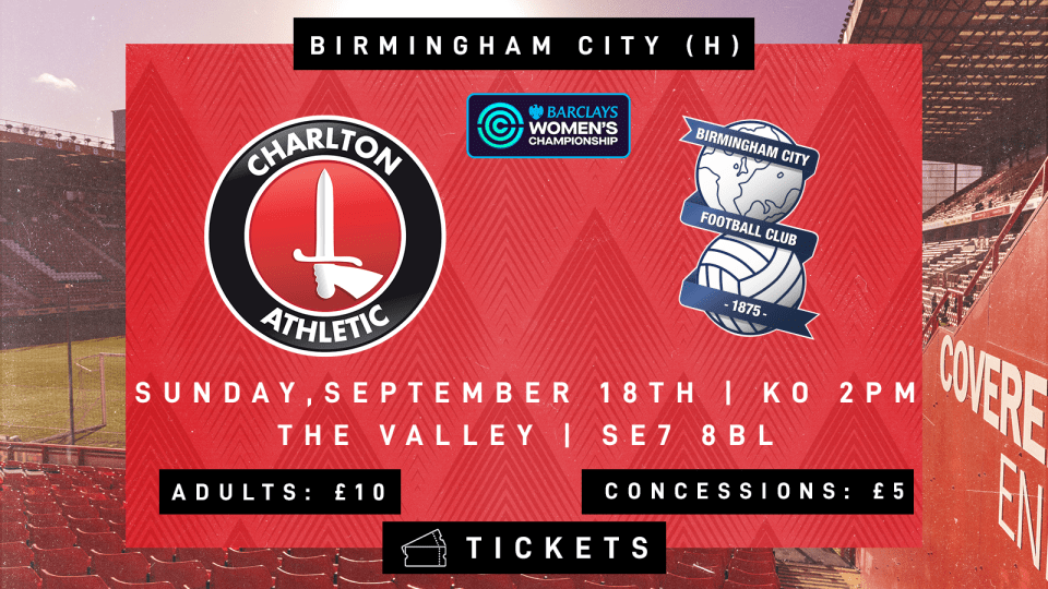 Charlton v Birmingham graphic