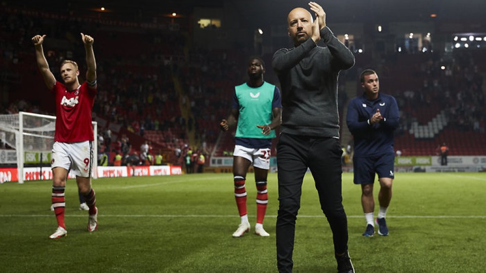 Ben Garner claps fans