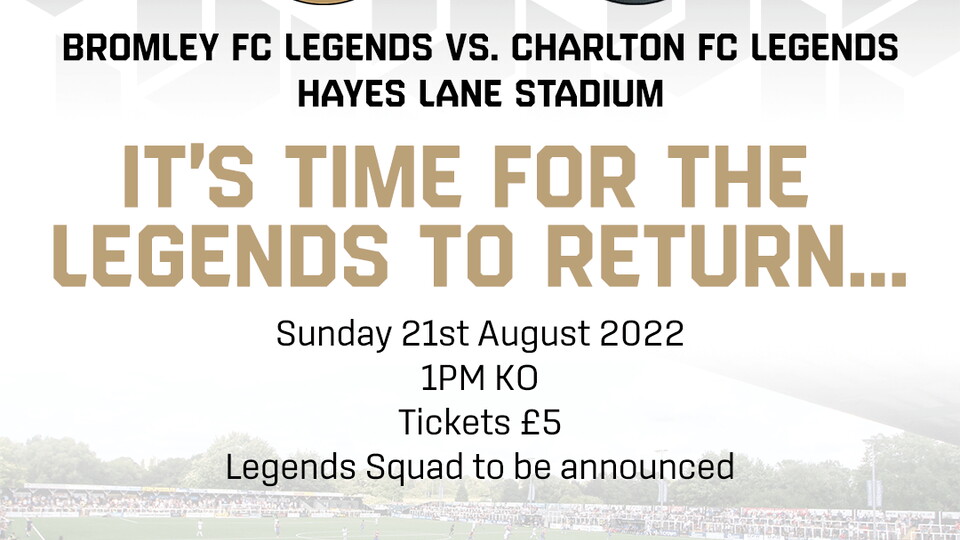 Charlton legends v Bromley