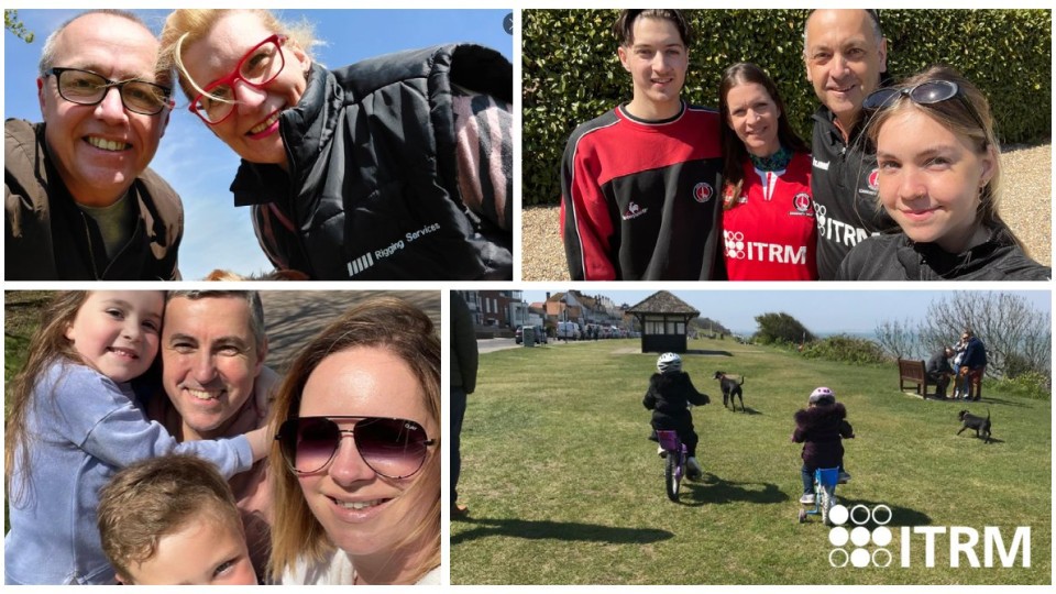 Collage of Upbeats Walk photos with ITRM logo