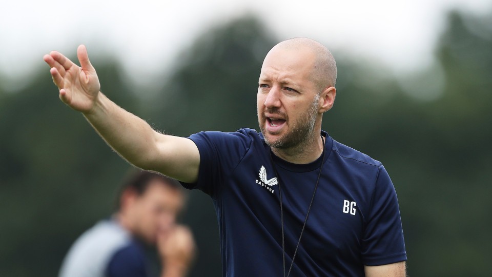 Ben Garner taking training