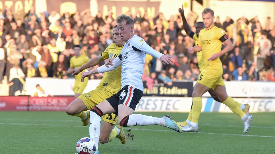 Charlie Kirk shoots at goal