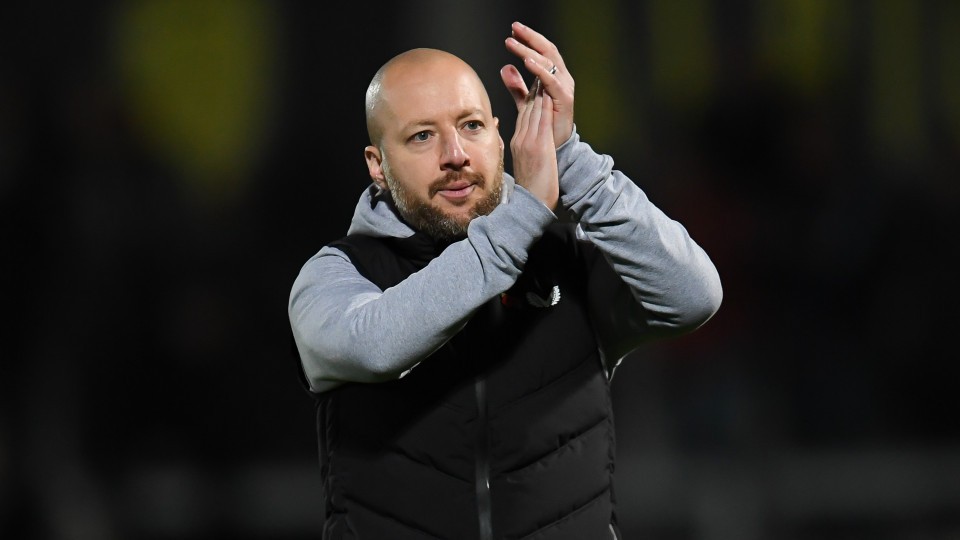 Ben Garner claps fans