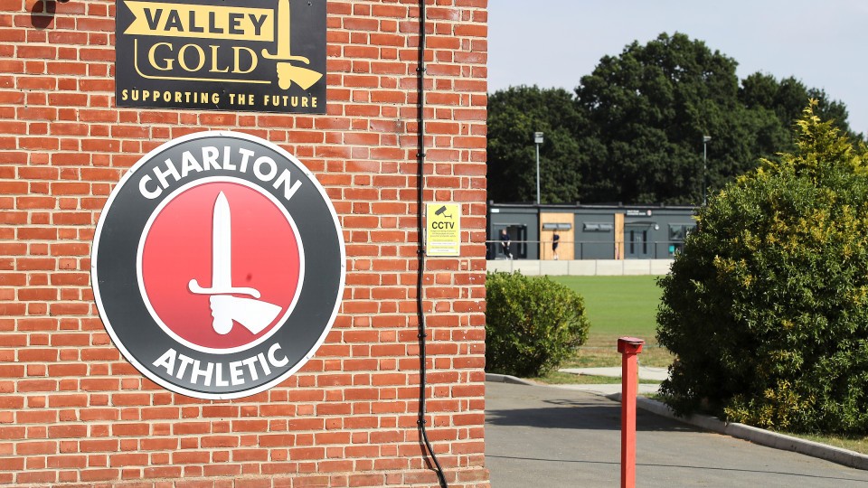 Valley Gold logo above Charlton badge