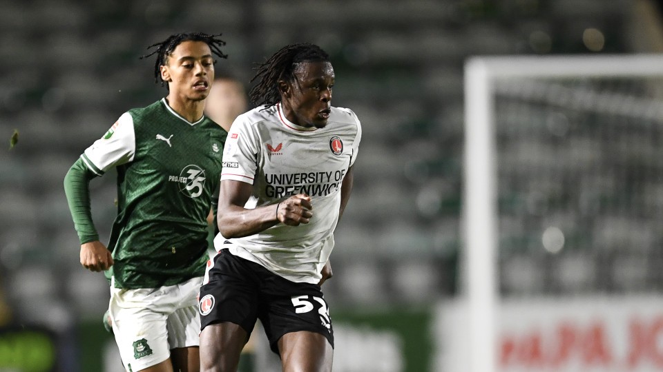 Plymouth v Charlton action