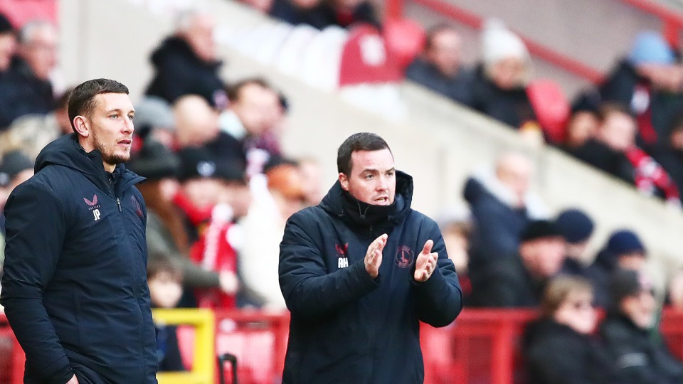 Anthony Hayes on the touchline