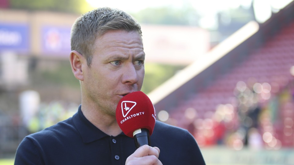 Dean Holden on the microphone