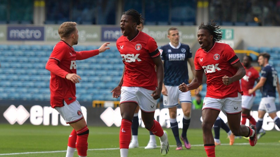 Karoy Anderson celebrates his goal