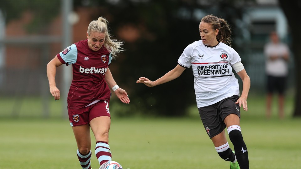 Action from game against West Ham