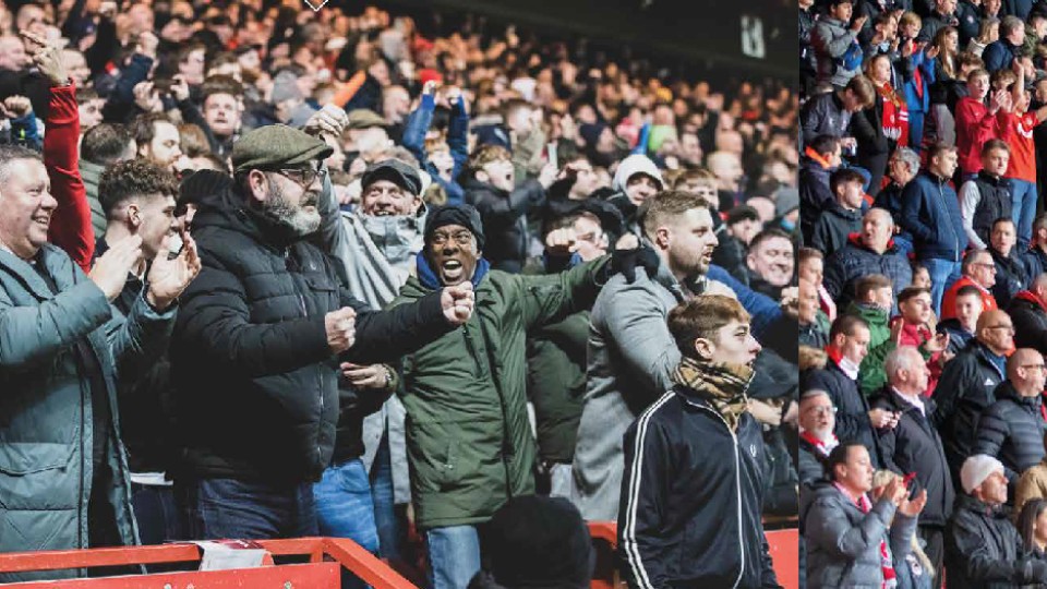 Supporters celebrating