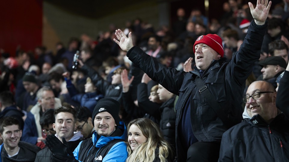 Supporters celebrate