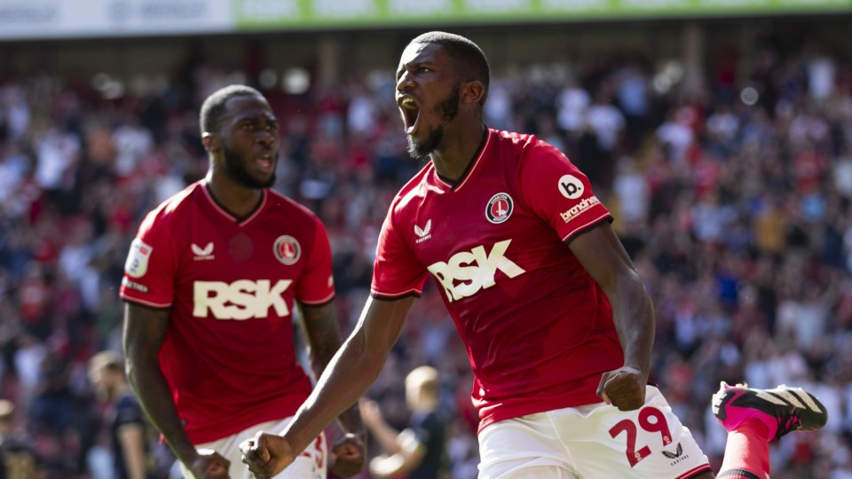 Daniel Kanu celebrates scoring against Port Vale