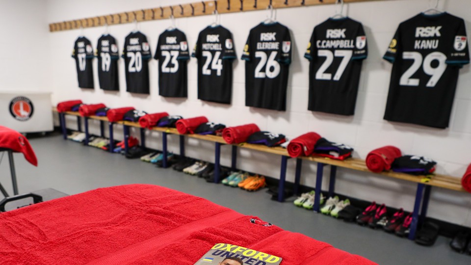 Charlton dressing room
