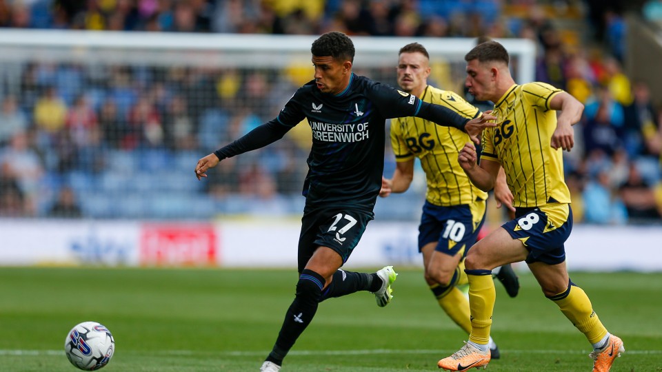 Chem Campbell plays the ball