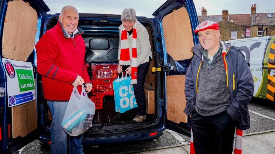 CAST members collecting at a previous foodbank