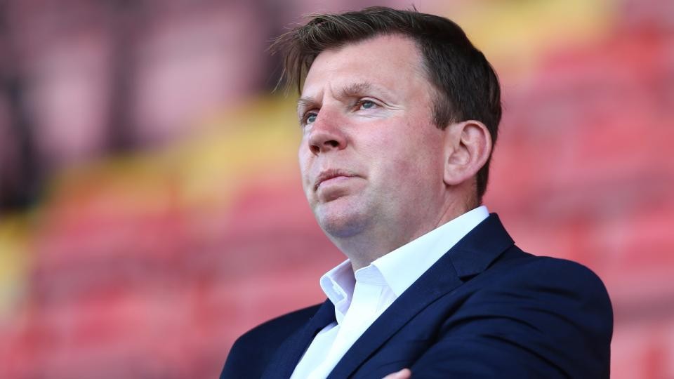 Steve Gallen looks on