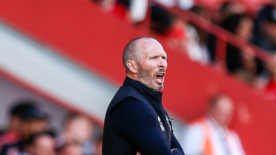 Michael Appleton watches on
