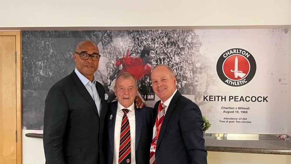 Keith Peacock with Paul Elliott and Steve Sutherland