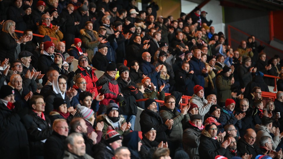 Fans at The Valley