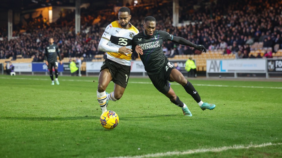 Corey Blackett-Taylor battles for the ball