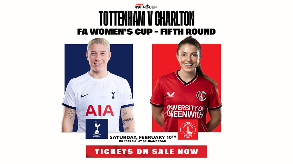 Promotion poster for Spurs v Charlton