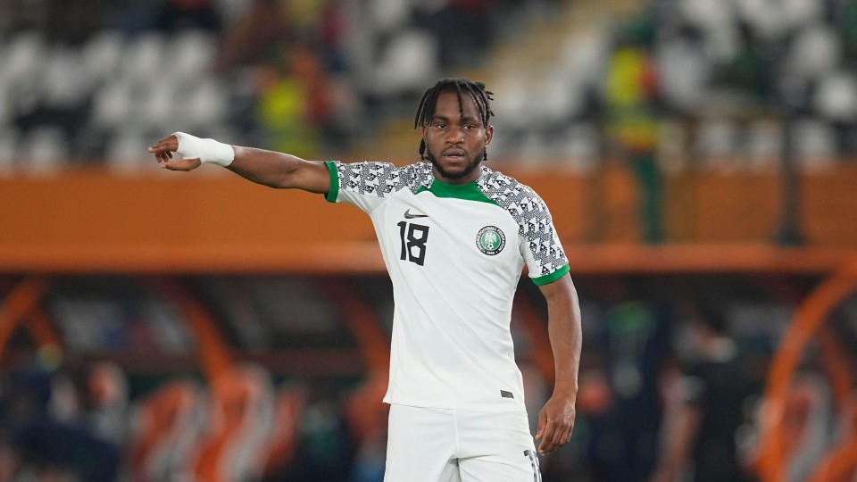 Ademola Lookman playing for Nigeria