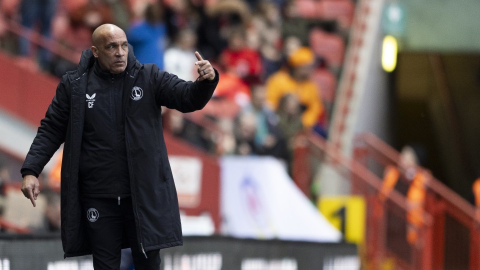 Curtis Fleming on the touchline