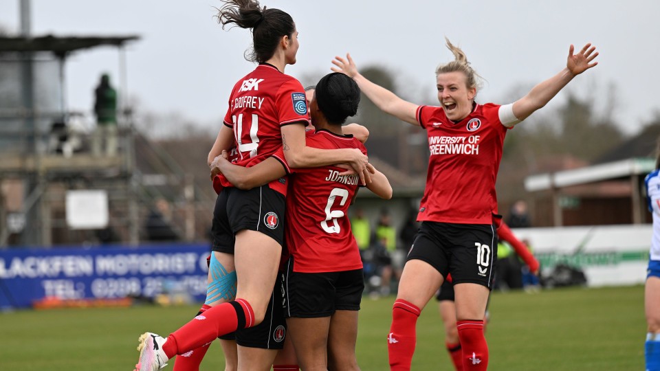 Charlton Women celebrate