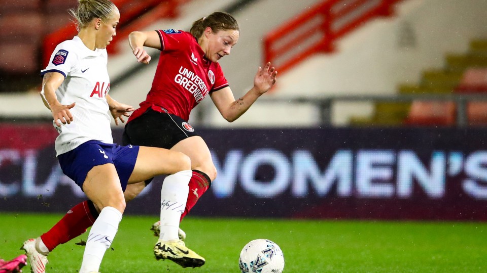 Battling for the ball