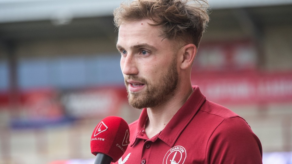 Harry Isted being interviewed