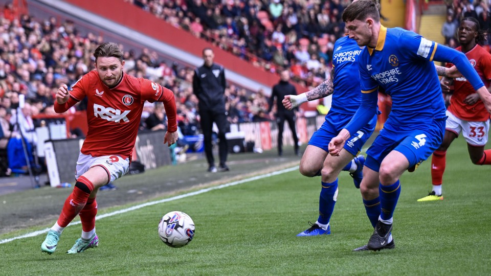 Alfie May on the ball