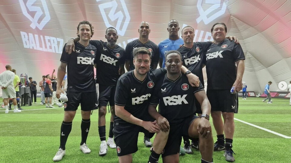 The Charlton vets team at Ballerz.